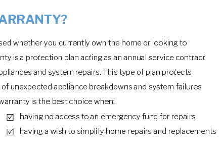 manufactured home warranty